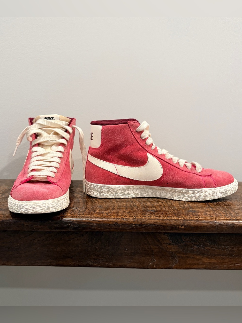 Nike Blazer Mid Suede Pink Burgundy - Women's VTG Size 8